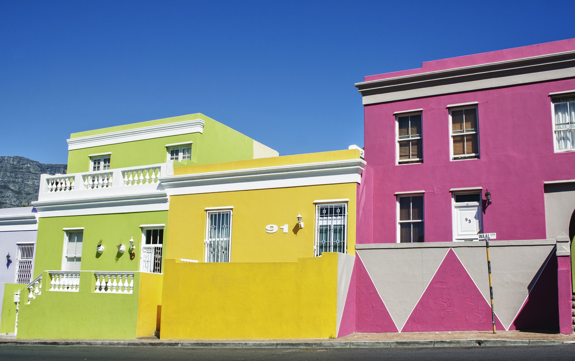 Bo Kaap houses, Cape Town, Western Cape, South Africa