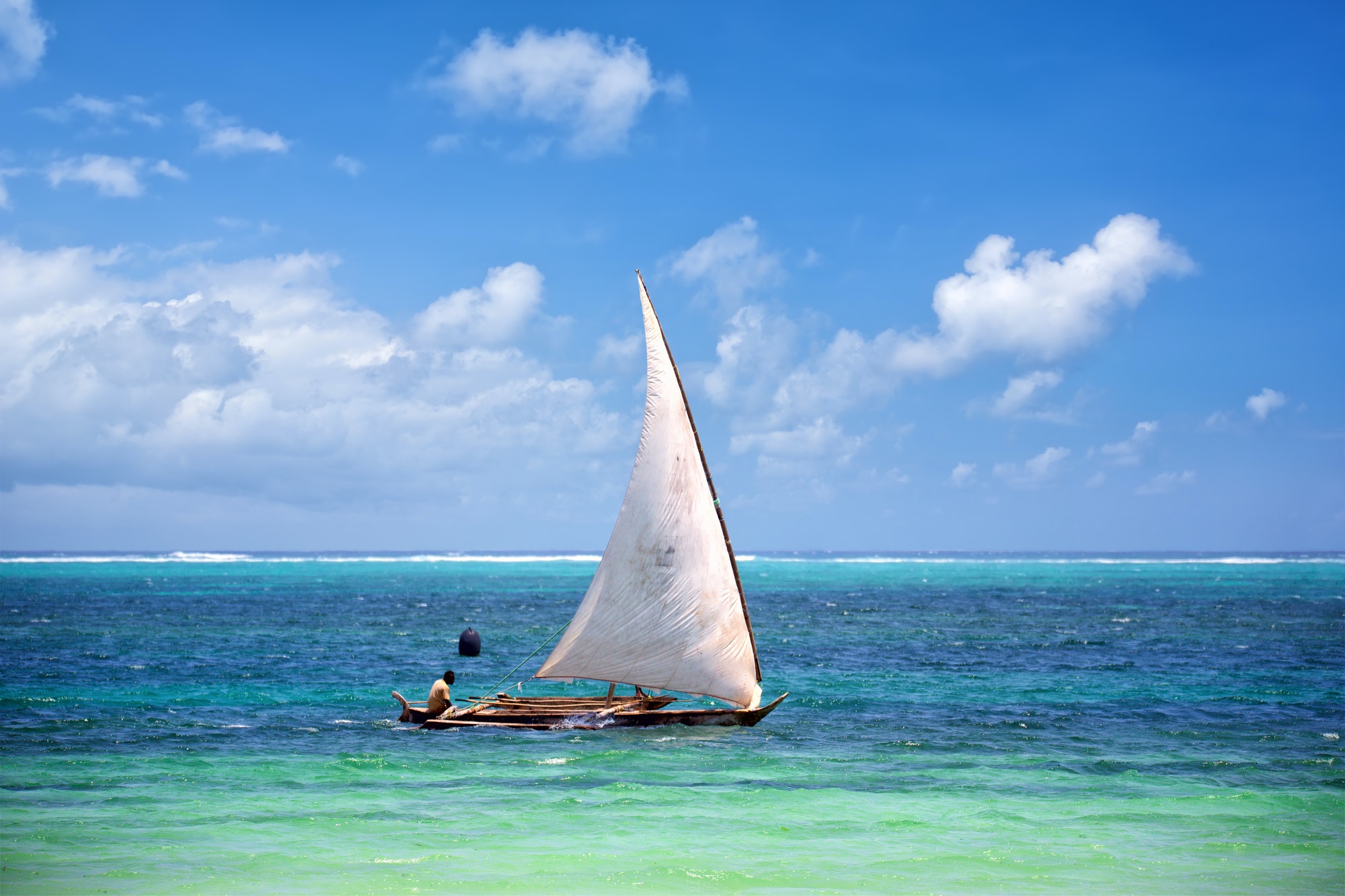 Fishing boat in Zanzibar