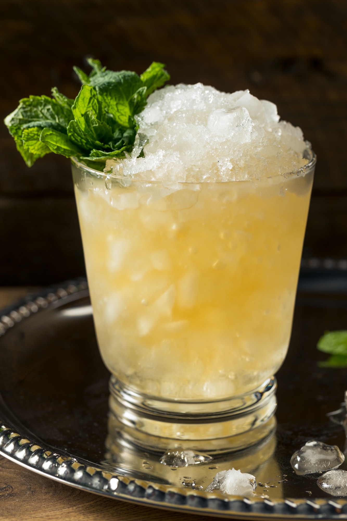 Frozen Boozy Bourbon Mint Julep