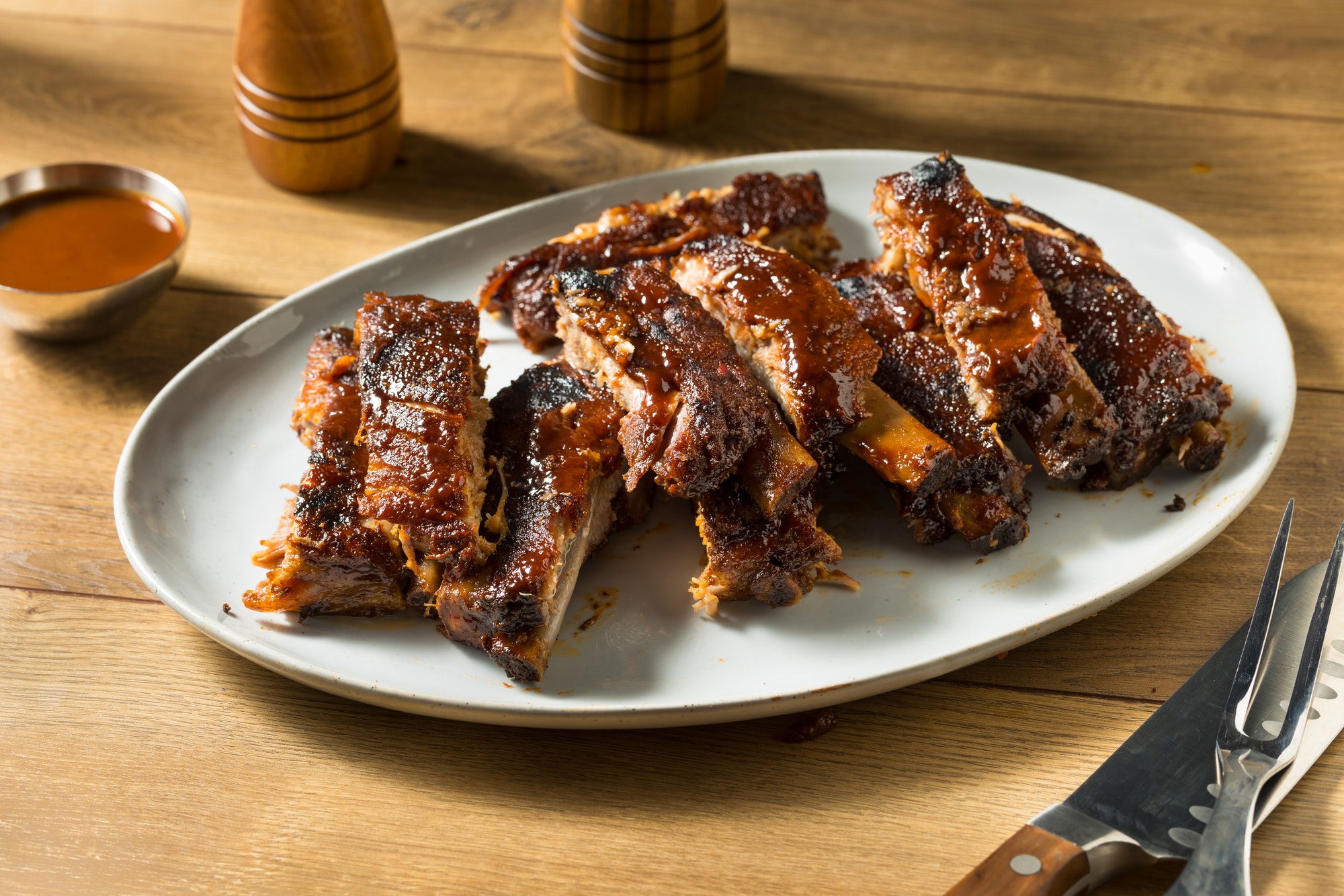 Homemade Smoked St Louis Style Spare Ribs