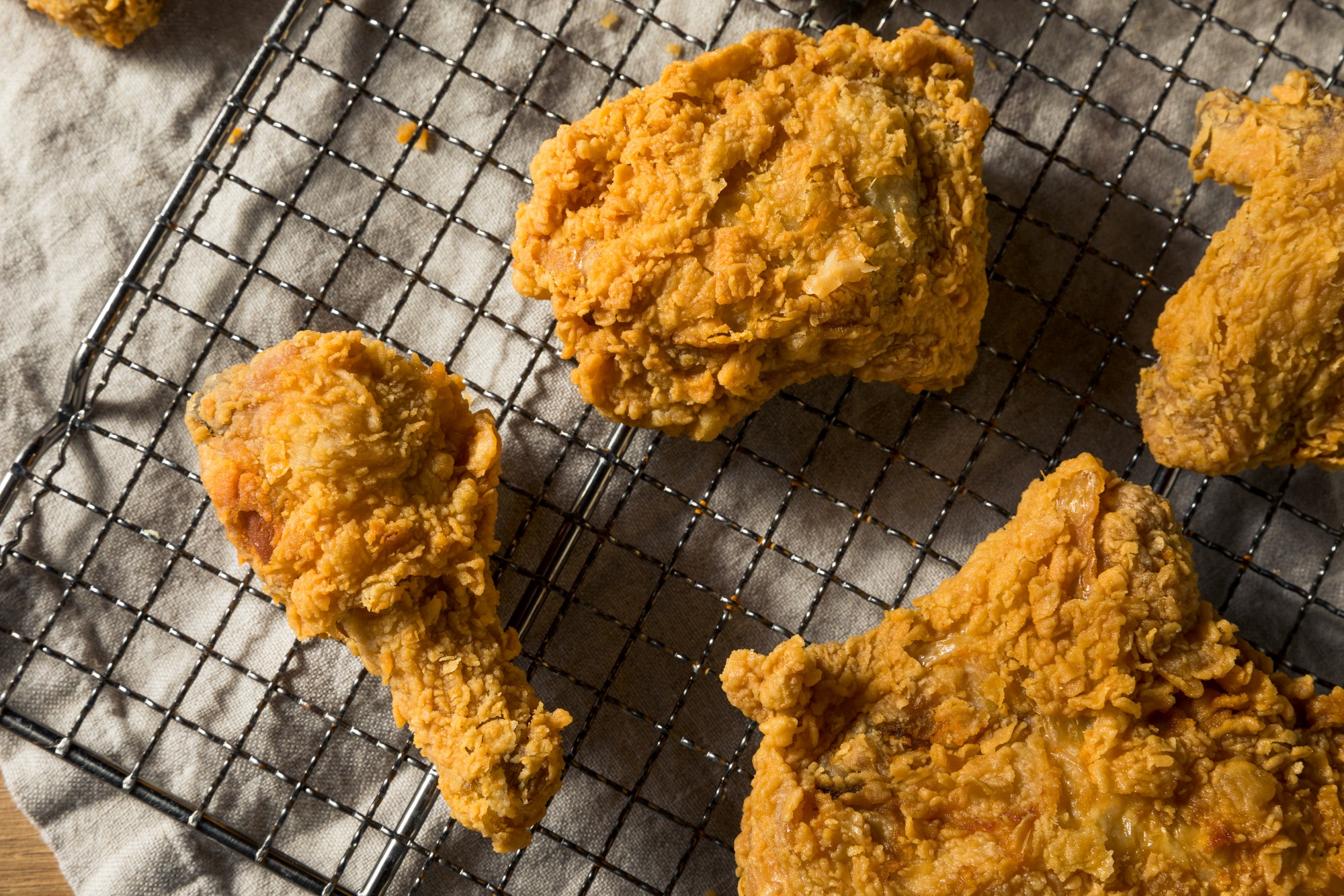 Homemade Southern Fried Chicken Dinner