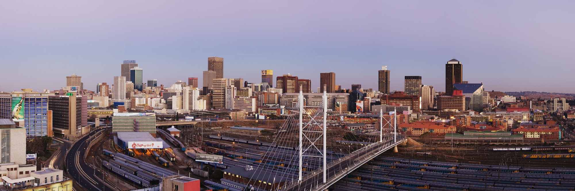 Johannesburg Skyline and Railway Station