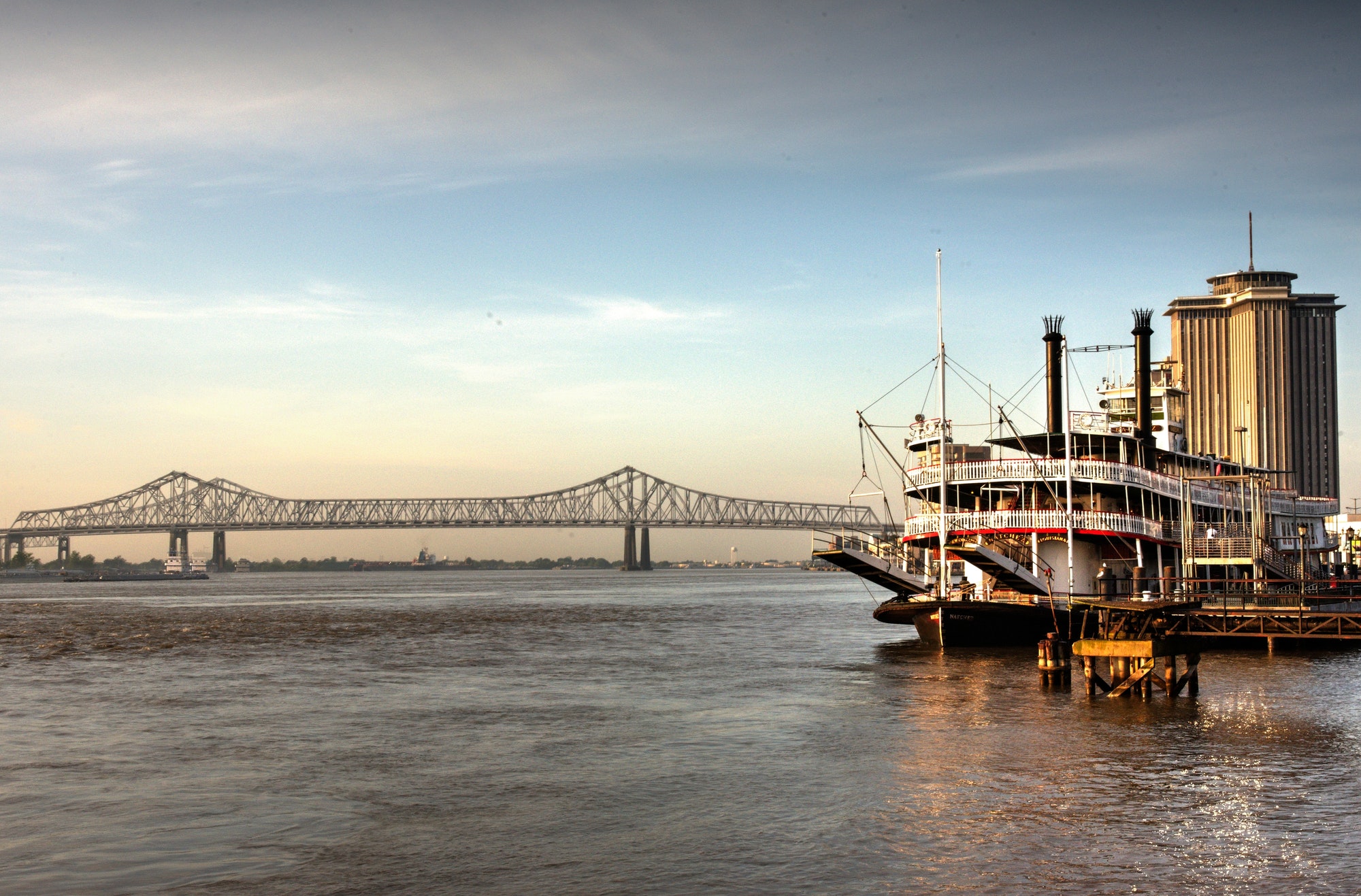 Steamboat Natchez on the Mississippi River in New Orleans