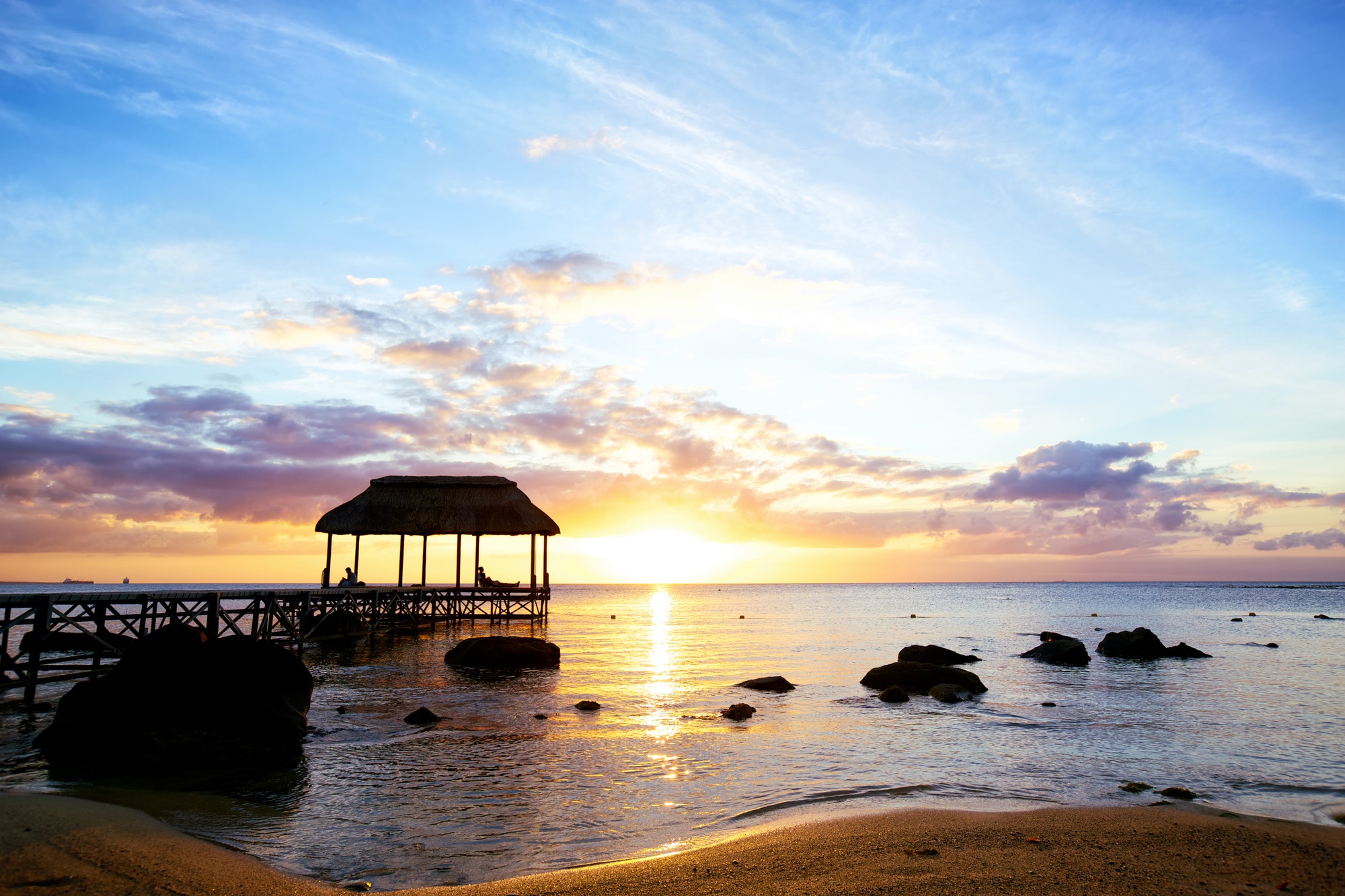 Sunset in Mauritius