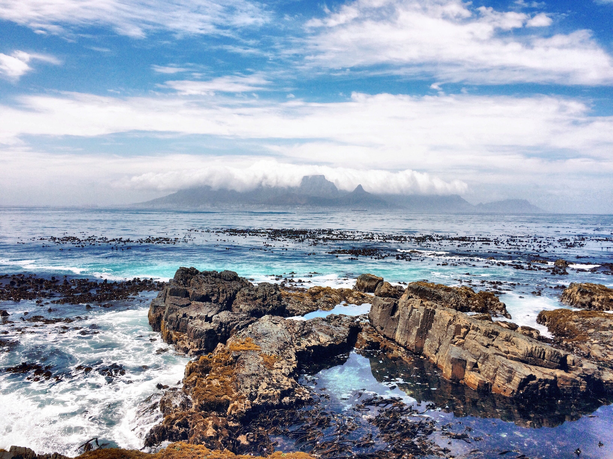 Table Mountain from Robben Island