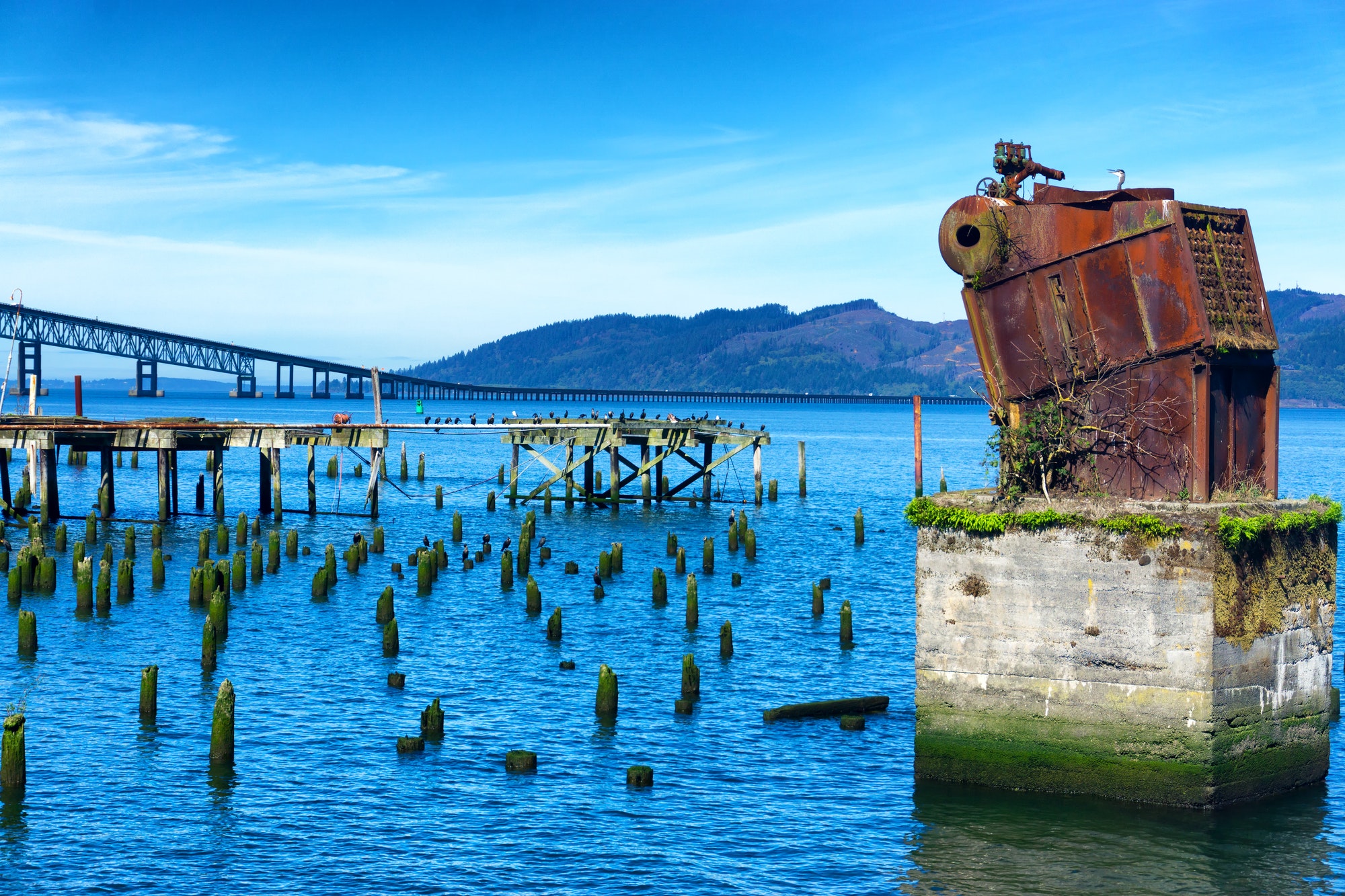 View from the Astoria, Oregon Waterfront